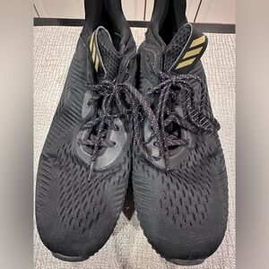 Adidas Black and Gold Men's Athletic Shoes